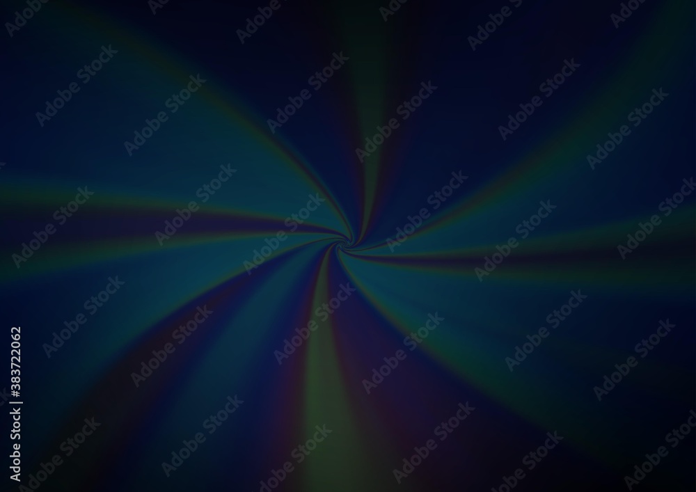 Fototapeta premium Dark BLUE vector blurred and colored template.