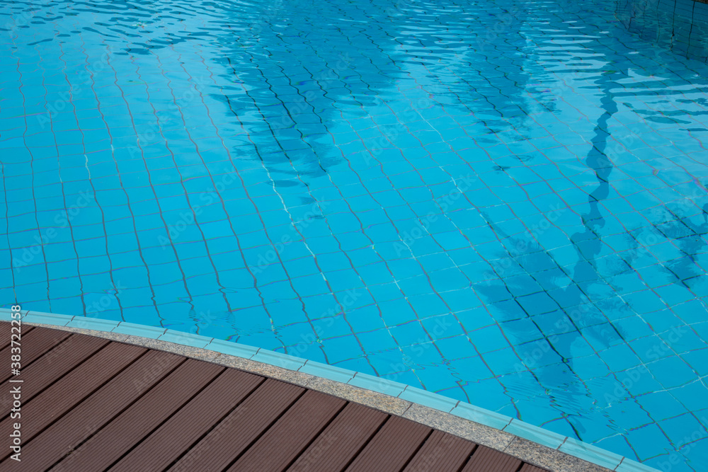 Obraz premium Water swimming pool surface for background.