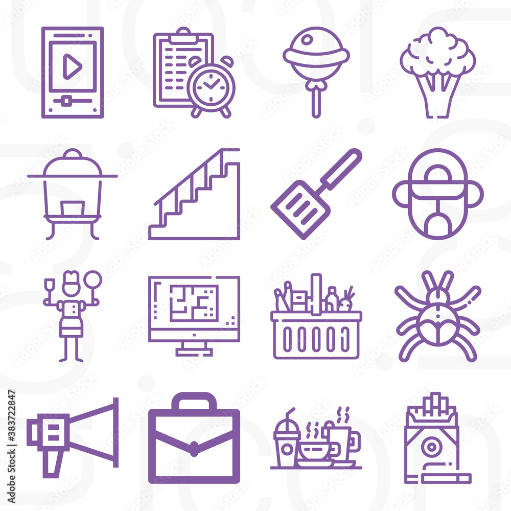 16 pack of ps lineal web icons set 16 pack of ps lineal web icons set