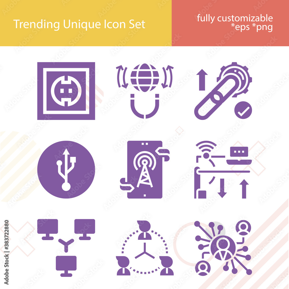 Simple set of collagen related filled icons. Simple set of collagen related filled icons.