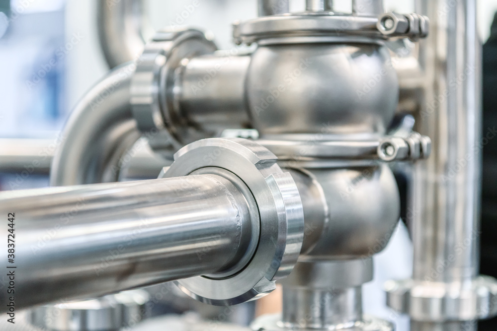 System of shutoff valves and metal pipelines. System of shutoff valves and metal pipelines.