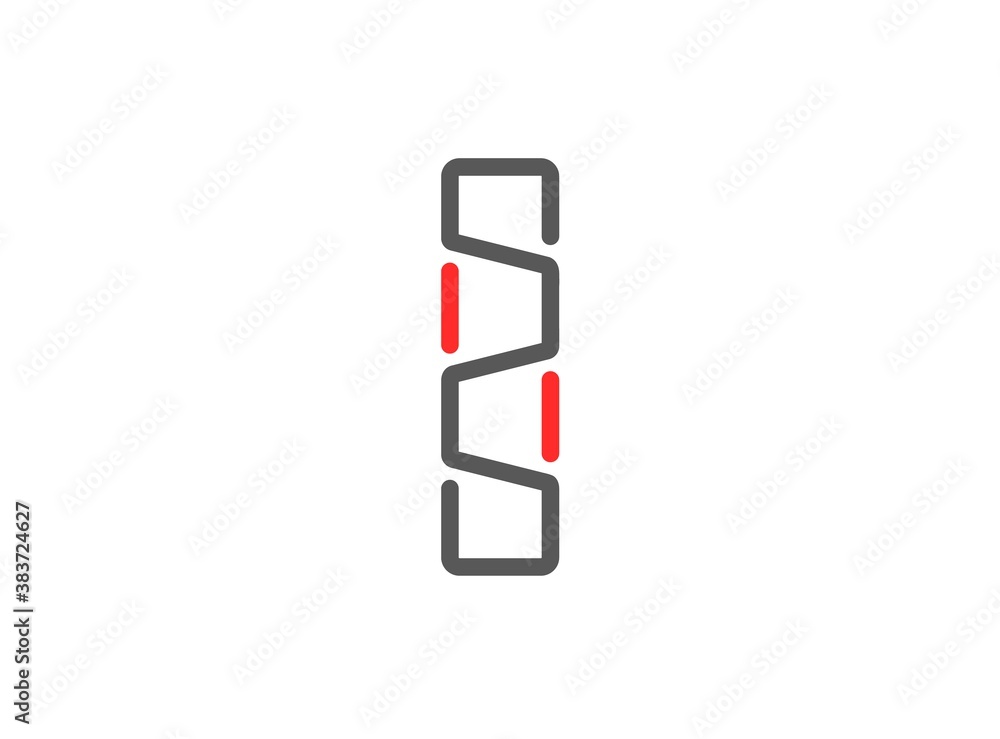 I vector letter, modern desing. Line stroke, unique font. For poster, logo, brand label etc. Eps10 illustration I vector letter, modern desing. Line stroke, unique font. For poster, logo, brand label etc. Eps10 illustration