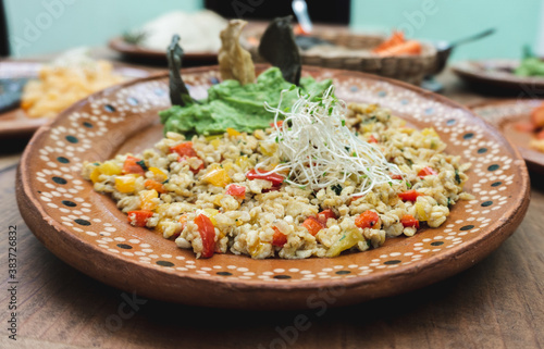 traditional Mexican dish, ant grub, stewed escamol
