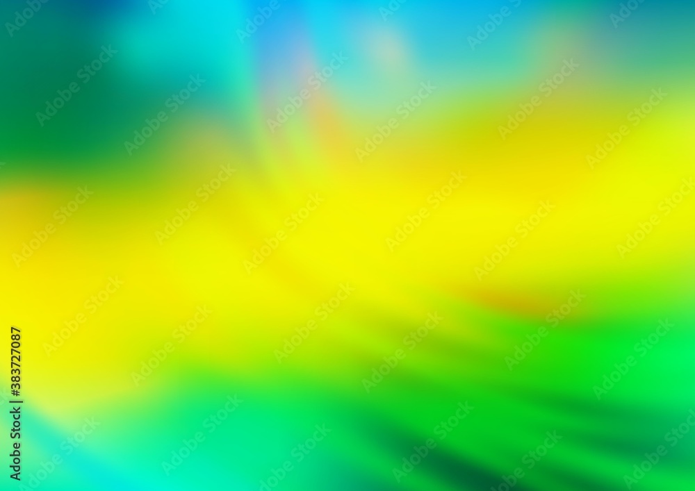 Dark Green, Yellow vector abstract background.