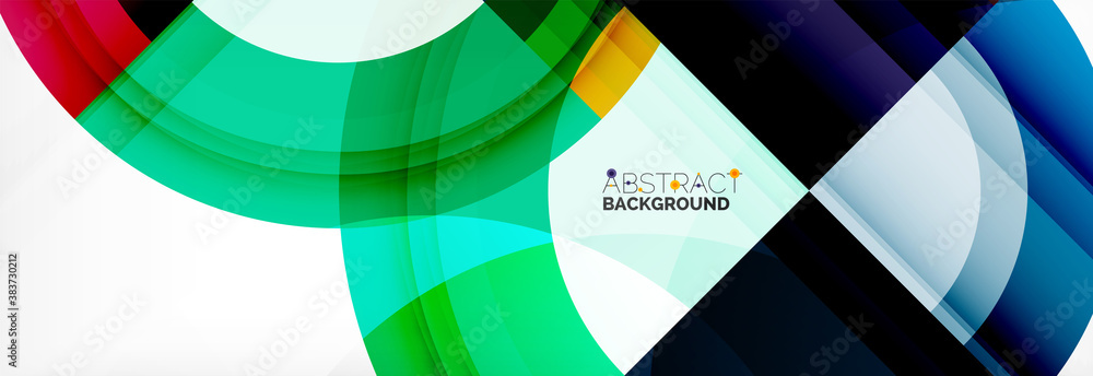 Round shapes, triangles and circles. Modern abstract background Round shapes, triangles and circles. Modern abstract background