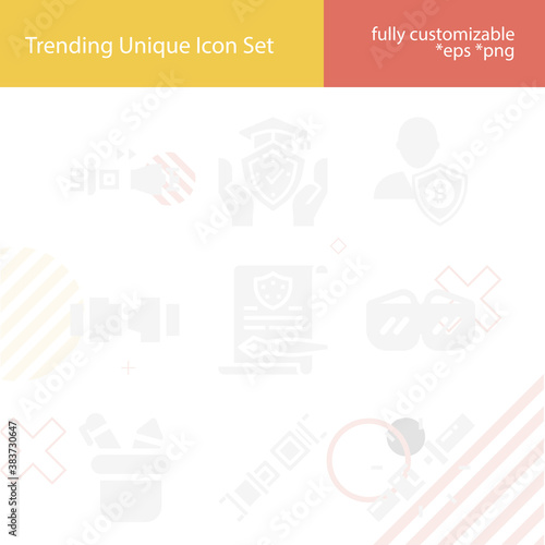 Simple set of regulations related filled icons.