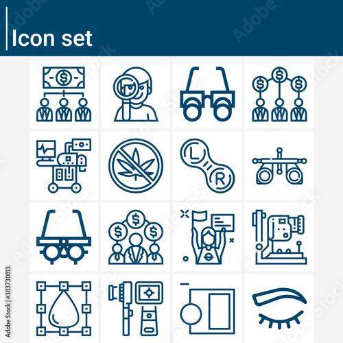 Simple set of temperance related lineal icons.