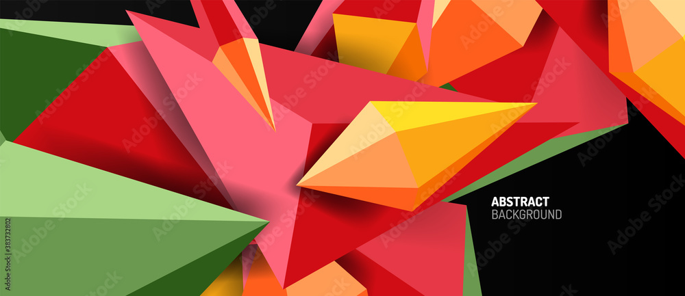 3d low poly abstract shape background vector illustration 3d low poly abstract shape background vector illustration