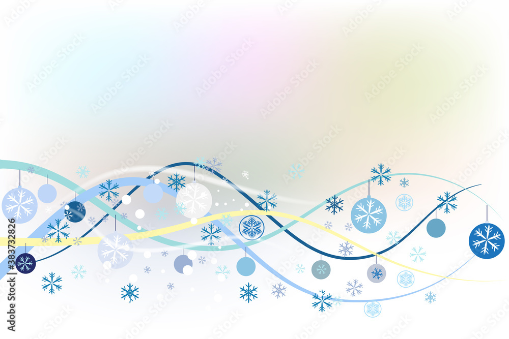 Christmas snowflakes waves greetings card image vector banner background Christmas snowflakes waves greetings card image vector banner background