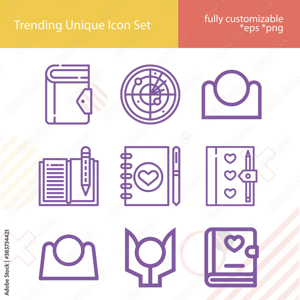 Simple set of entries related lineal icons. Simple set of entries related lineal icons.