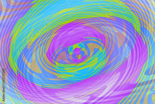 Texture three wavy colors cyan blue,purple,green twirl swirl hypnotics psychadelic multi colored texture