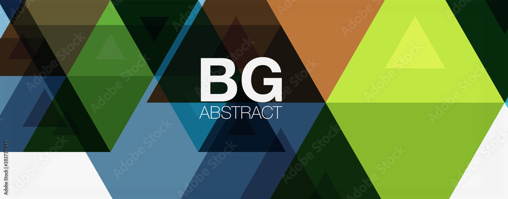 Mosaic triangle pattern abstract background for cover, banner, flyer and poster and other template Mosaic triangle pattern abstract background for cover, banner, flyer and poster and other template