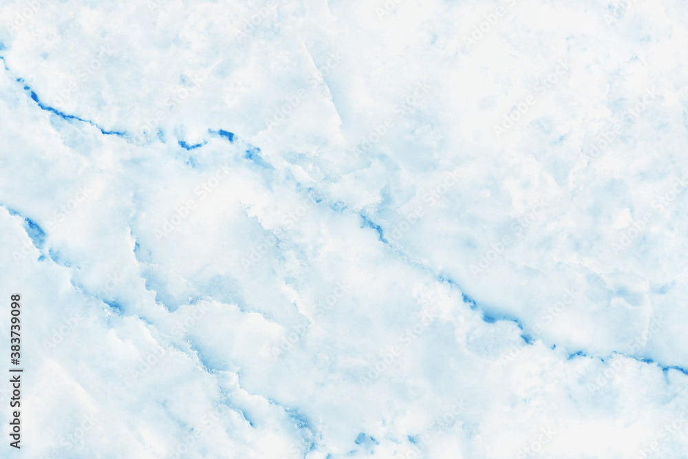 Fototapeta premium Blue pastel marble floor texture background with high resolution, counter top view of natural tiles stone in seamless glitter pattern and luxurious.