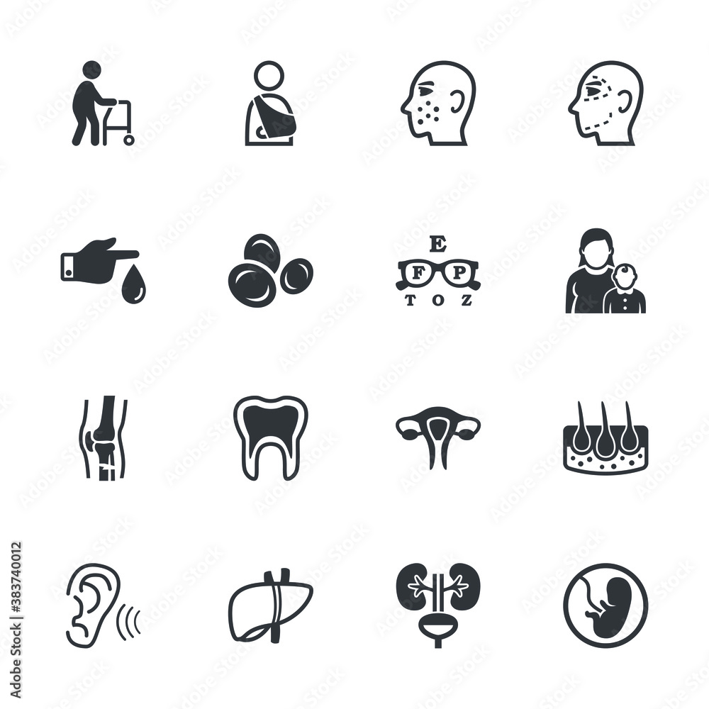 Medical specialties icons - Set 1 Medical specialties icons - Set 1