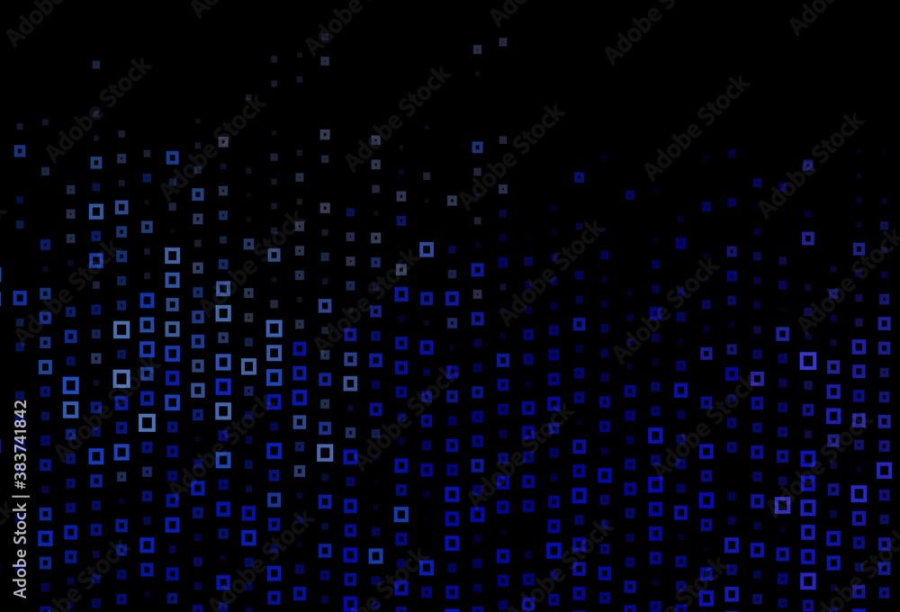 Dark BLUE vector pattern in square style. Dark BLUE vector pattern in square style.