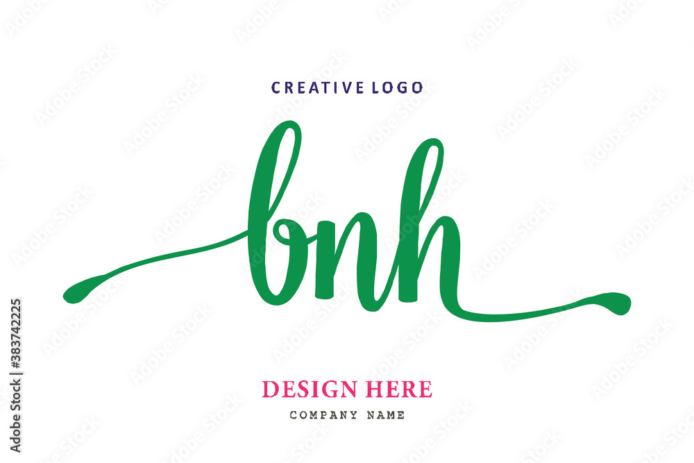 pharmacy logo composition of the letter BNH is simple, easy to understand and authoritative pharmacy logo composition of the letter BNH is simple, easy to understand and authoritative