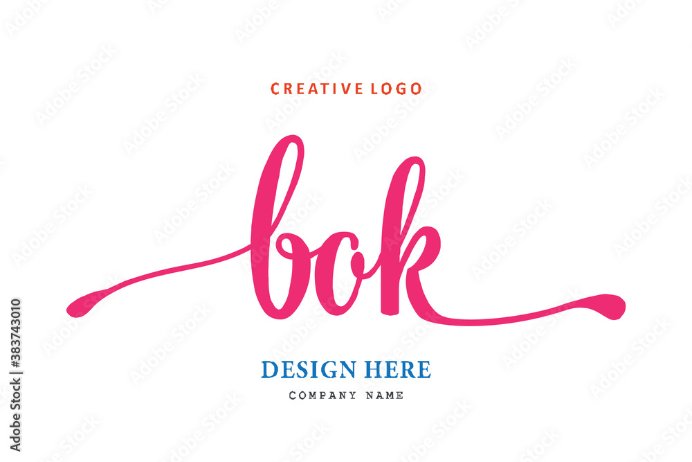 pharmacy logo composition of the letter BOK is simple, easy to understand and authoritative pharmacy logo composition of the letter BOK is simple, easy to understand and authoritative