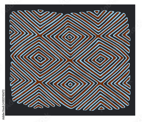 Mola from panama indian geometric background SVG