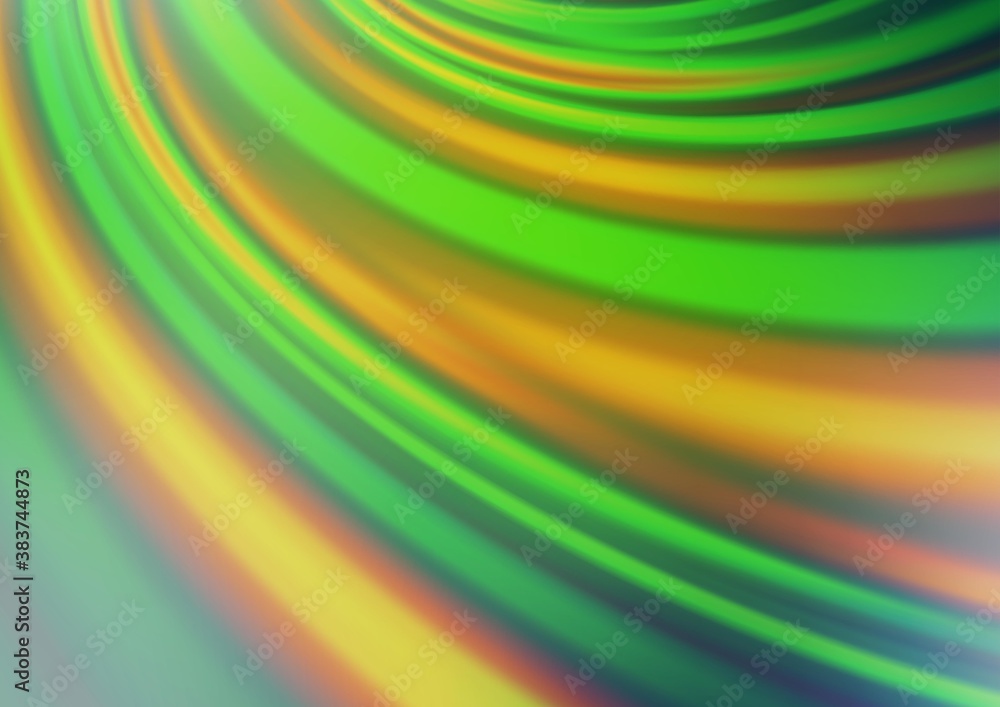 Fototapeta premium Light Green vector blurred bright background.