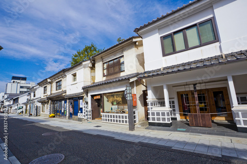 Nakamachi is a street lined by several nicely preserved, old buildings, Matsumoto city, Chubu, Japan. photo