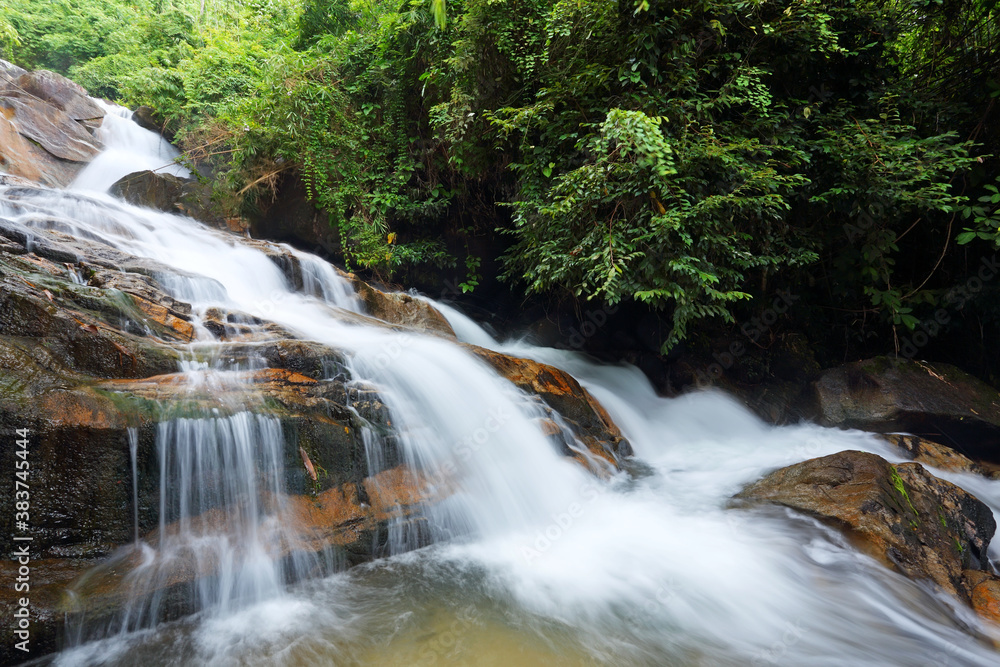 Ecotourism at Krathing Waterfall Khao Khitchakut, Chantaburi, Thailand Ecotourism at Krathing Waterfall Khao Khitchakut, Chantaburi, Thailand