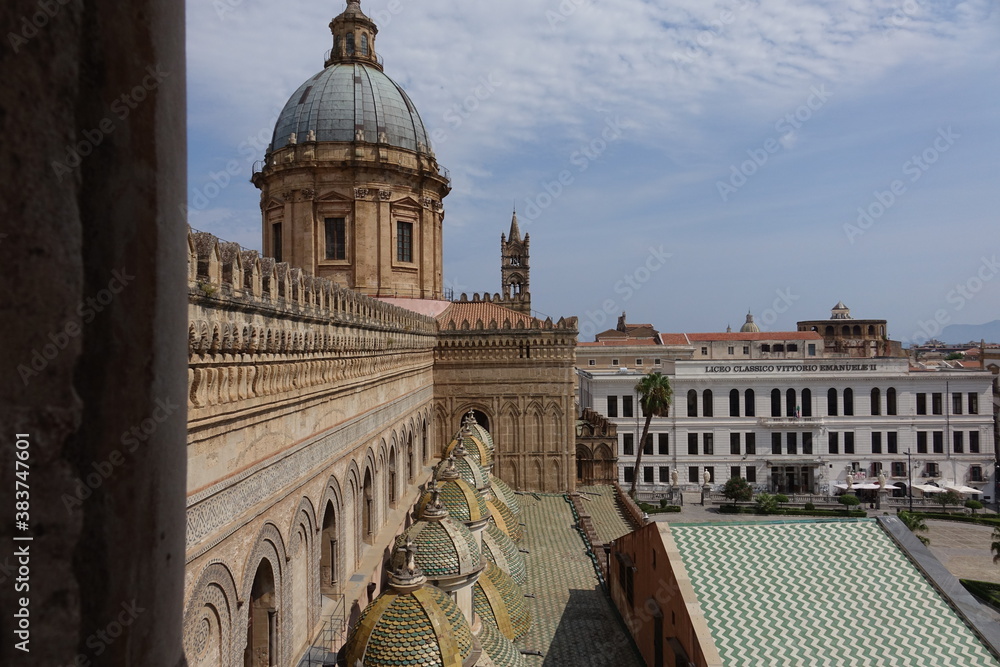 Naklejka premium Italy Sicilia. The Cathedral of Palermo.