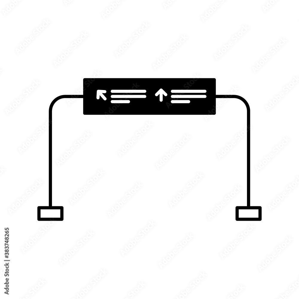 street sign vector. editable. highway icon. vector illustration street sign vector. editable. highway icon. vector illustration