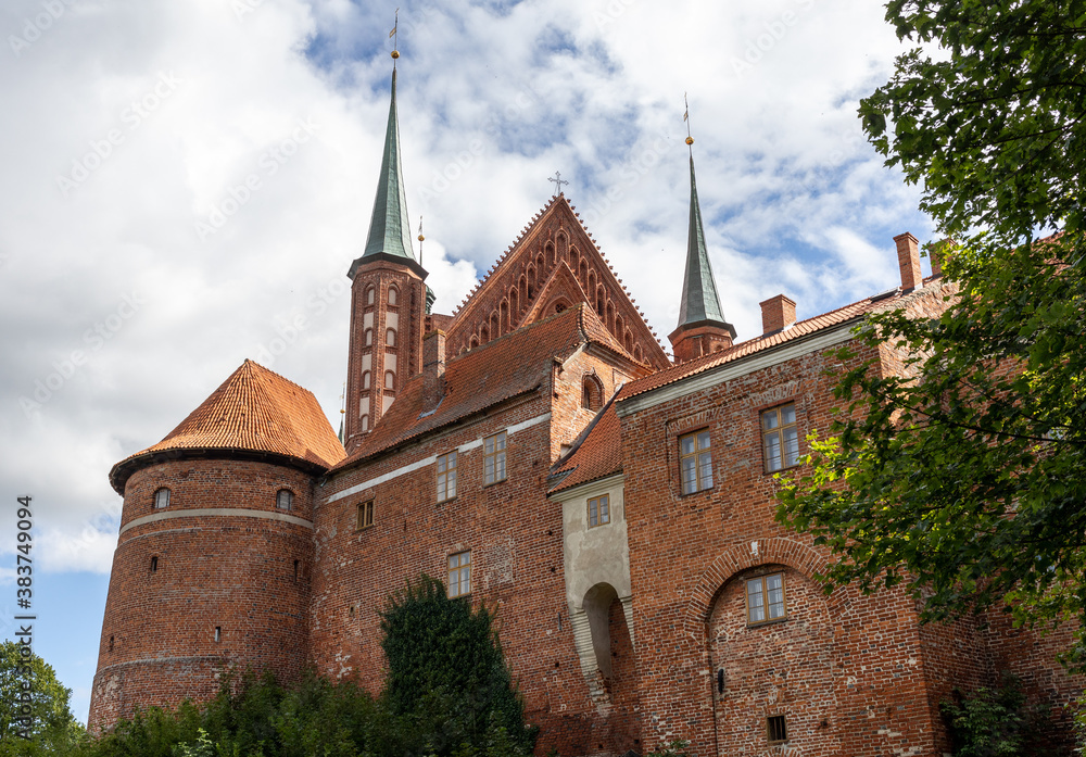 Frombork Cathedral hill, a place where he worked Copernicus. Poland