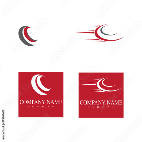 Set  Vector illustration Business Abstract Circle icon