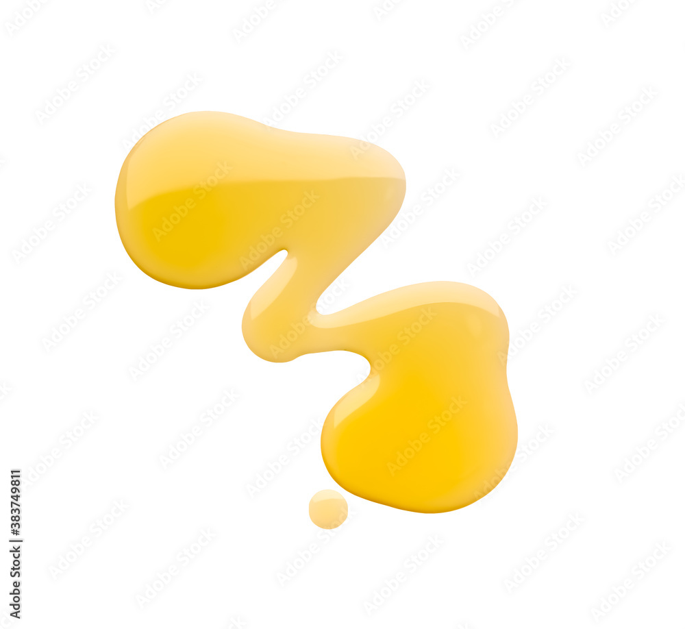 Spilled olive oil on white background Spilled olive oil on white background