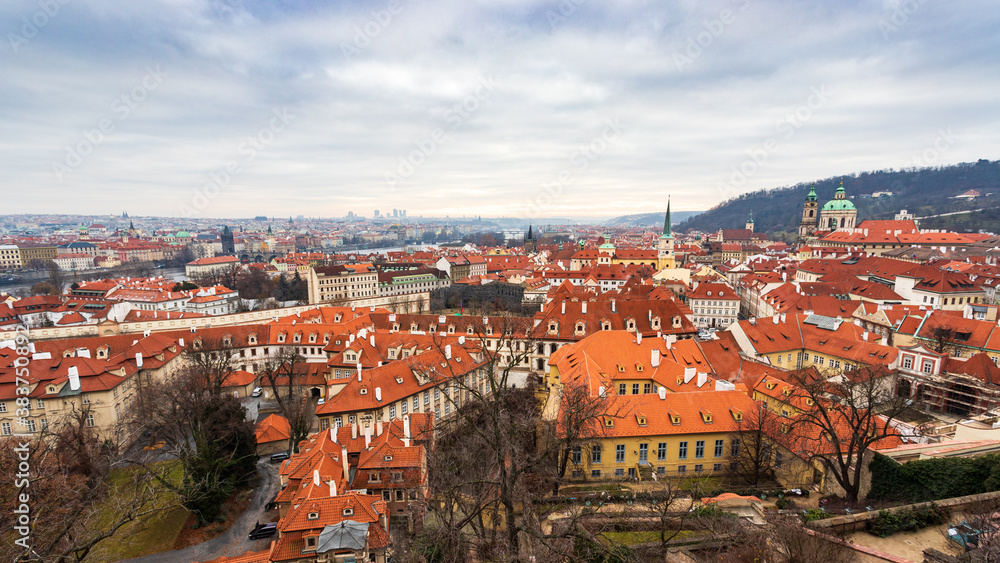 panorama sulla città di Praga 
