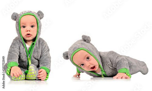 Photography Six month old identical twin brothers