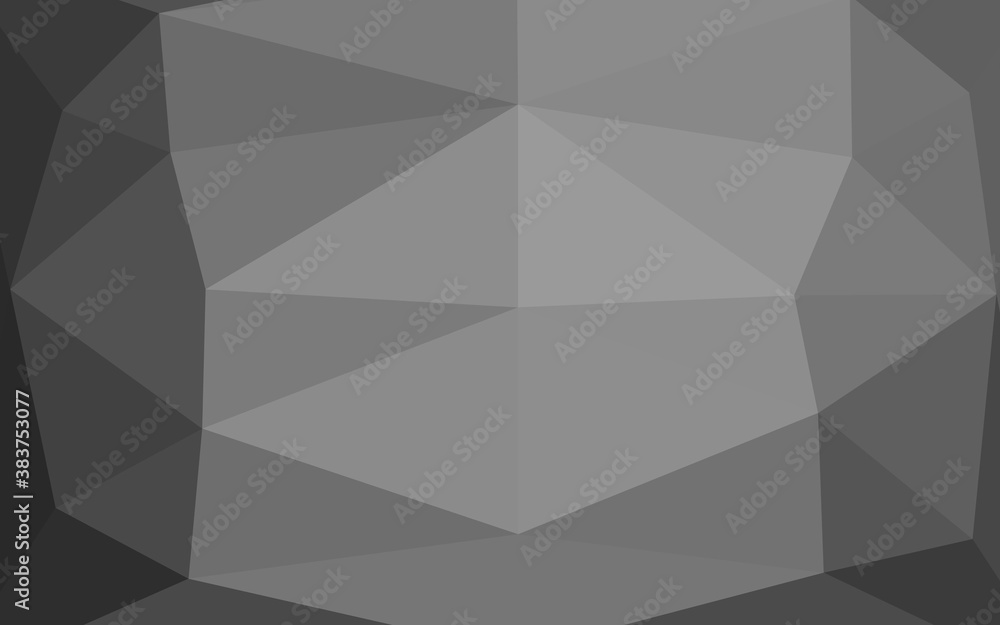 Fototapeta premium Light Silver, Gray vector shining triangular background.