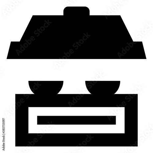 
Food pan on fire, cooking food concept
