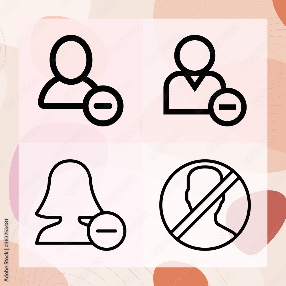 Simple set of move out related lineal icons Simple set of move out related lineal icons