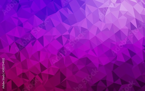 Light Purple vector polygonal template.