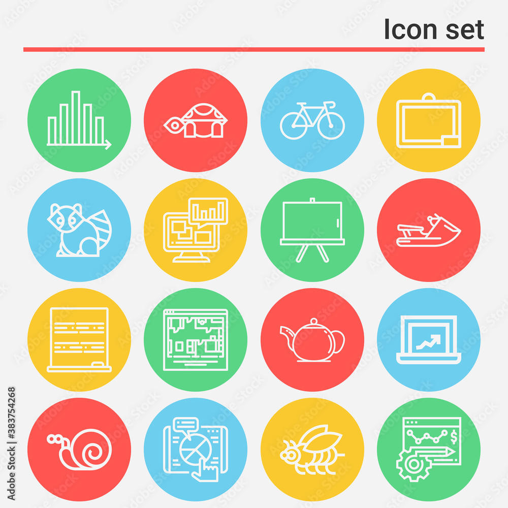 16 pack of elimination lineal web icons set 16 pack of elimination lineal web icons set