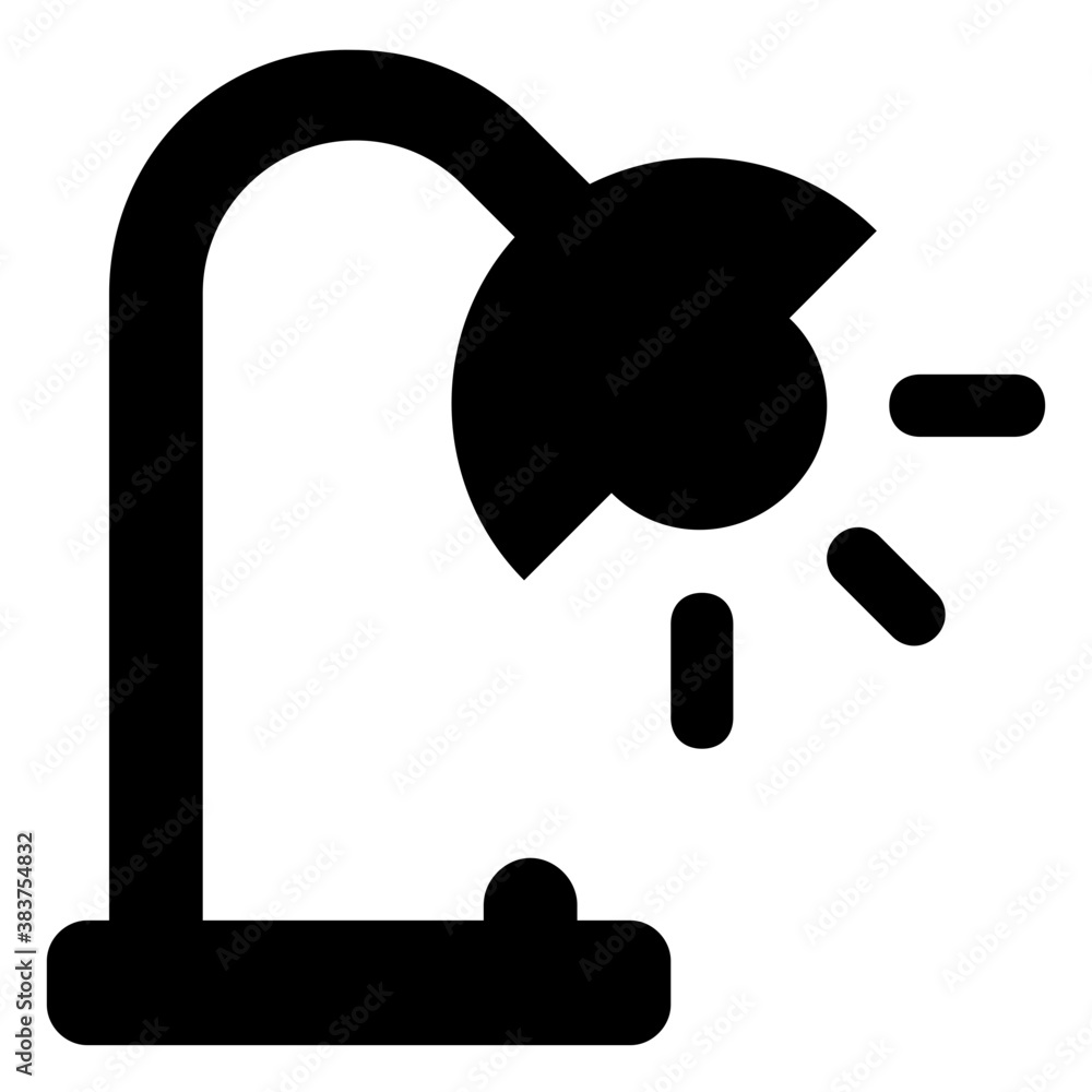 A lamp in bend shape depicting study lamp
A lamp in bend shape depicting study lamp