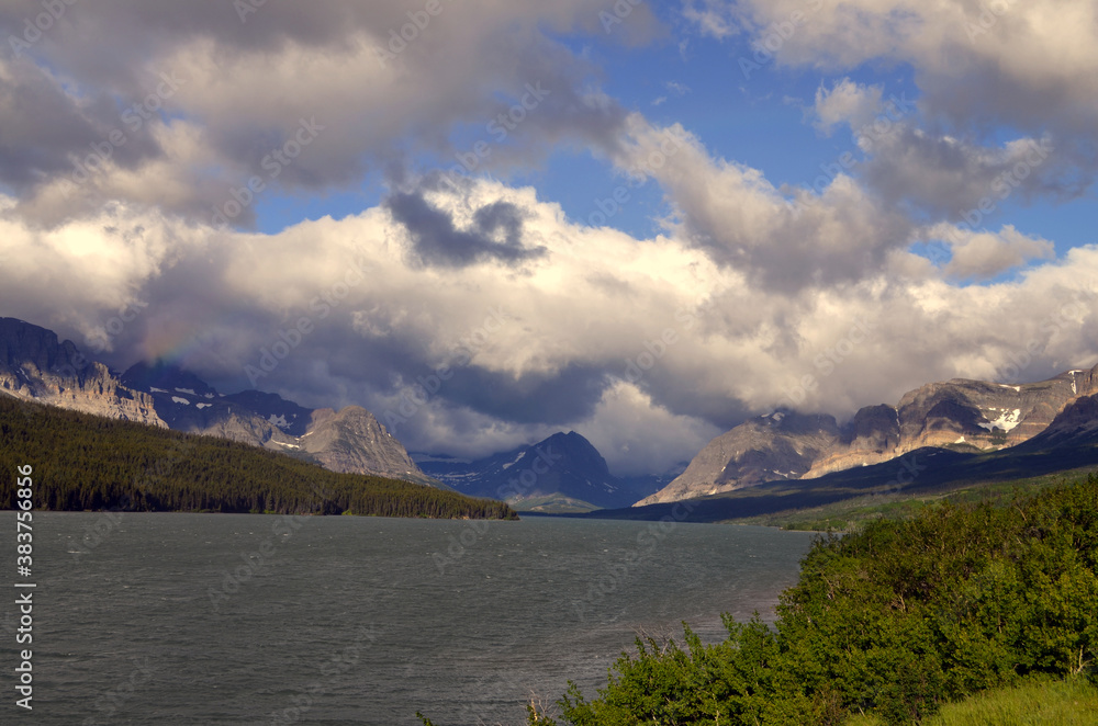 Montana - Clouds Swarming over St. Mary Lake