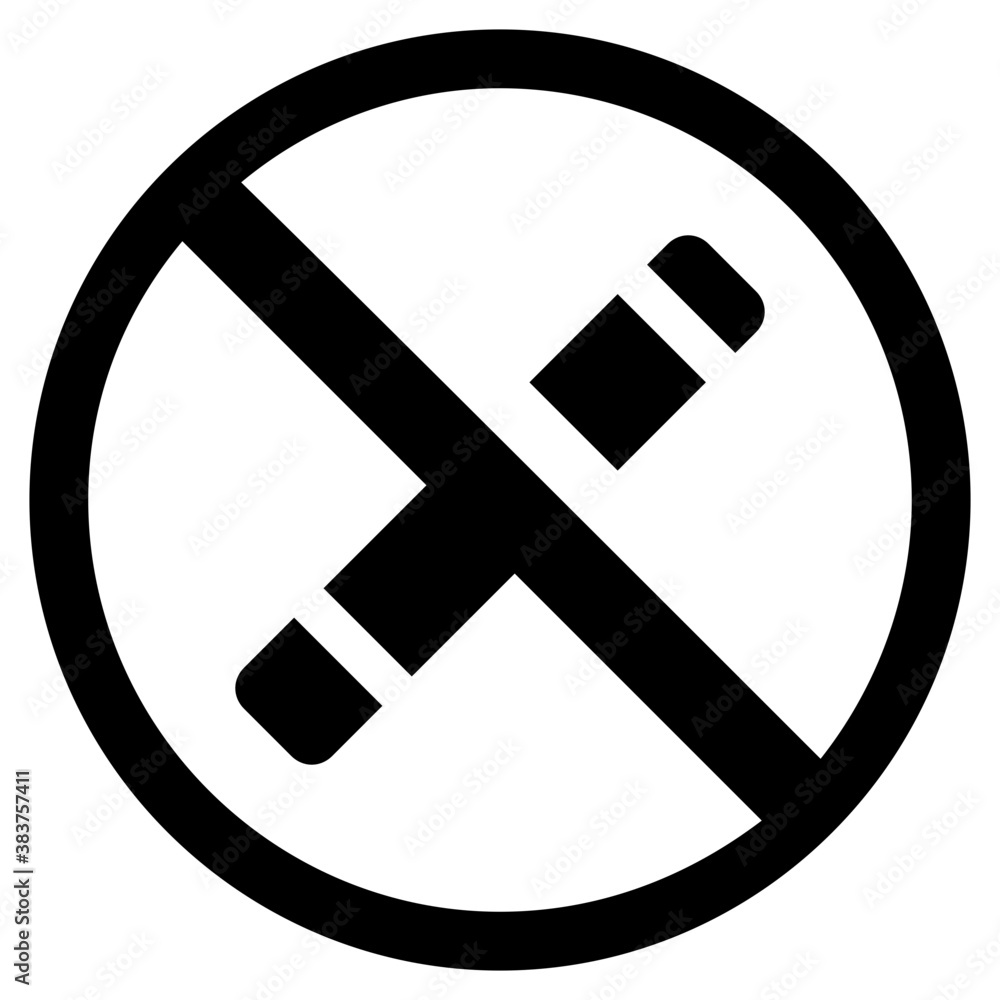 Cross line over the electric cigarette depicting smoking prohibited
Cross line over the electric cigarette depicting smoking prohibited
