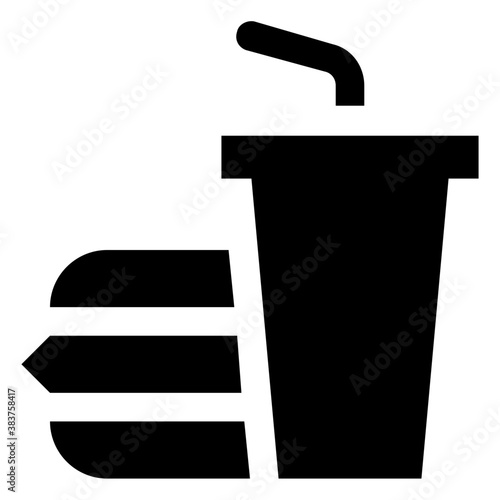 
Juice in a disposable glass for the purpose of taking it away
