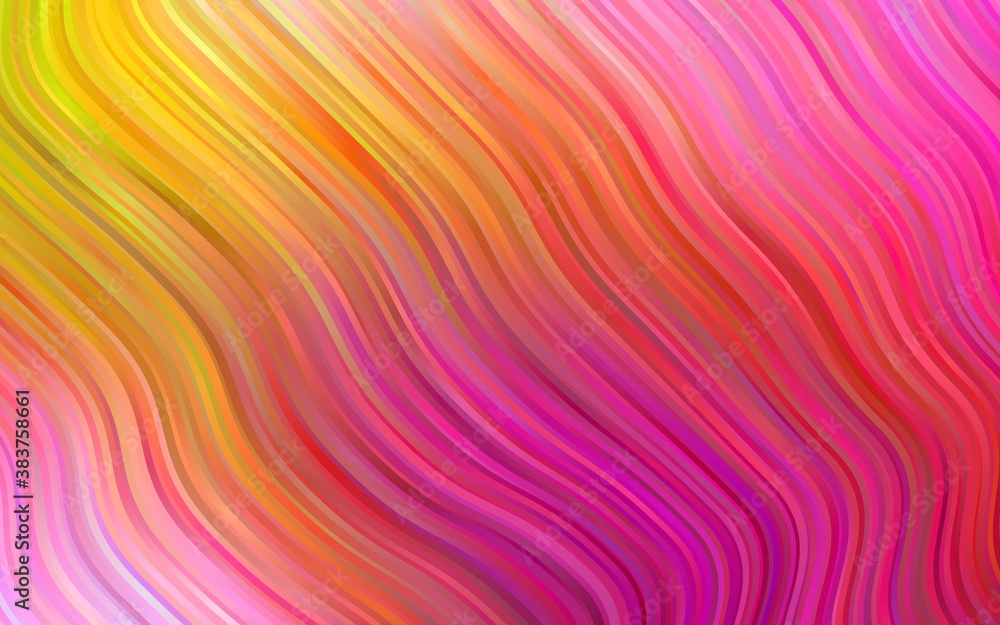 Light Pink, Yellow vector template with liquid shapes.