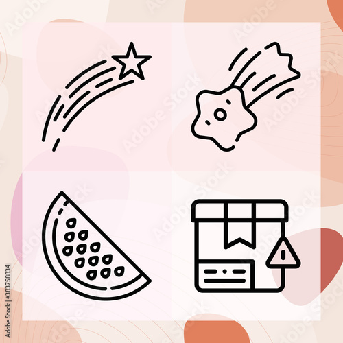 Simple set of prone related lineal icons