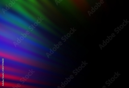 Dark Multicolor, Rainbow vector backdrop with long lines.