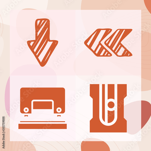 Simple set of colleges related filled icons