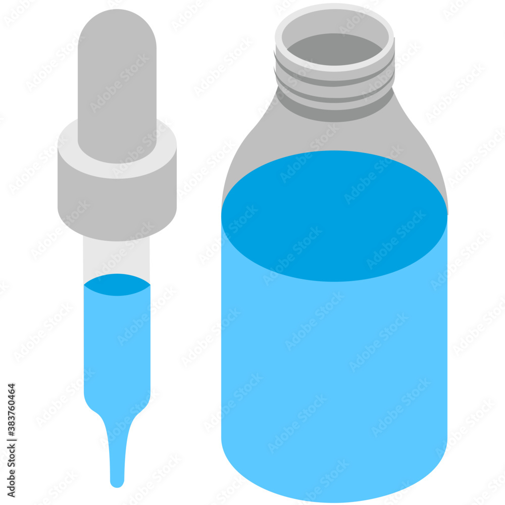 A small dropper bottle of eyedrops
A small dropper bottle of eyedrops