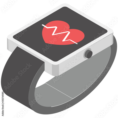 
Wearable technology smartwatch icon
