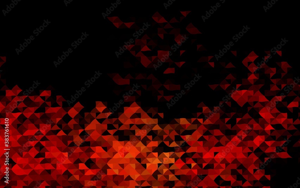 Dark Red vector cover in polygonal style.