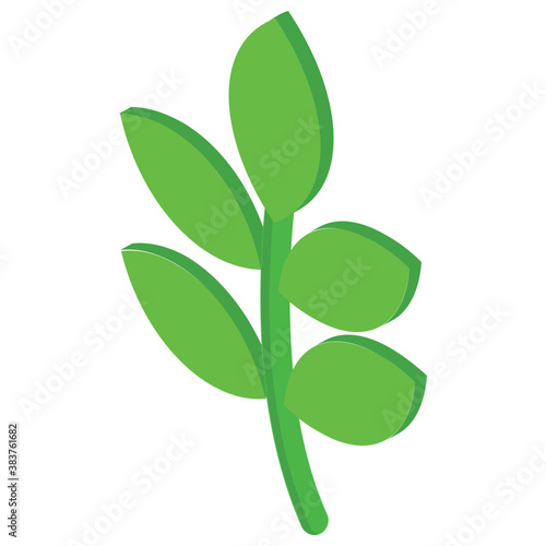 
Popular leaves flat icon
