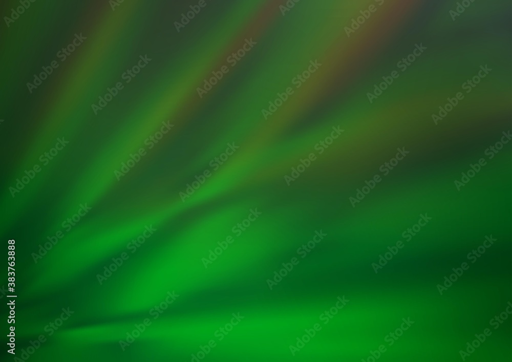 Fototapeta premium Light Green vector blurred bright template.